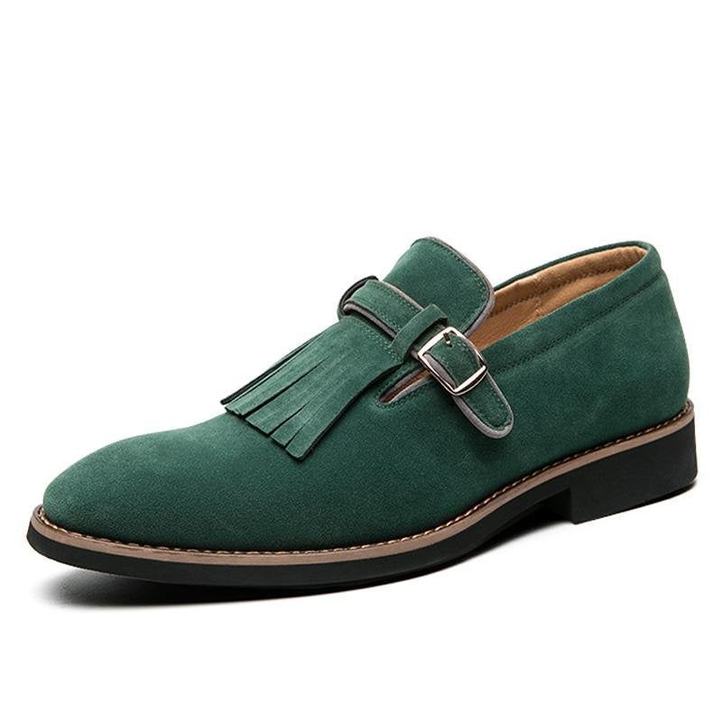 Italian Dress Shoes Men Tassel Loafers