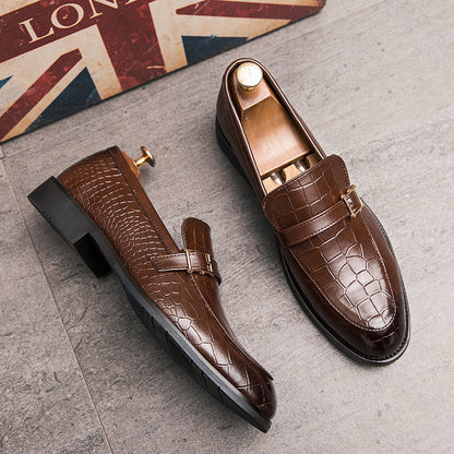 Men's Crocodile Buckle Casual Loafer