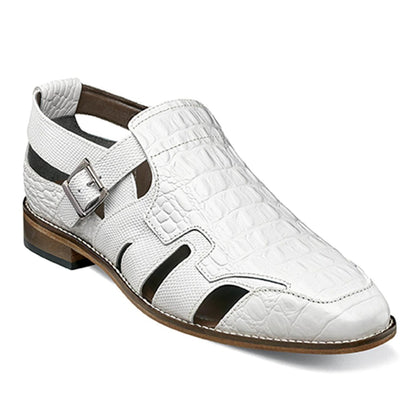 Trendy Colorblock Buckle Men's Sandals