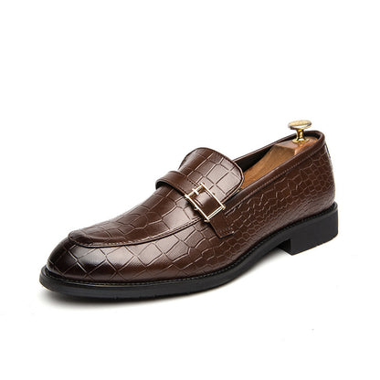 Men's Crocodile Buckle Casual Loafer