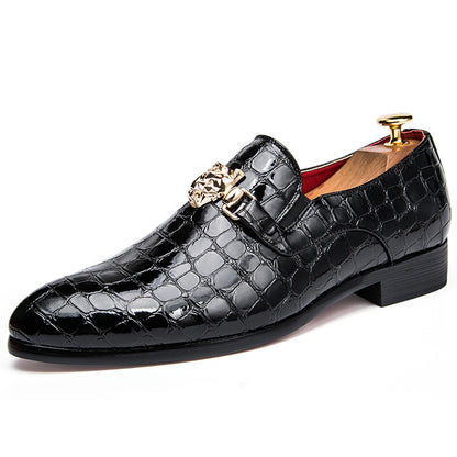 Men's Crocodile Formal Business Shoes Fashion Wedding Shoes