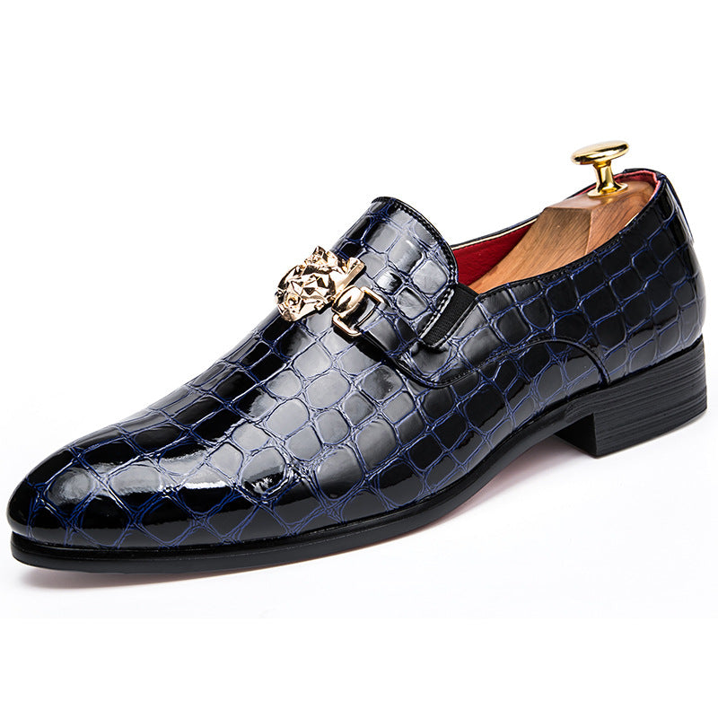 Men's Crocodile Formal Business Shoes Fashion Wedding Shoes