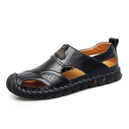 Men's Leather Beach Sandals Outdoor Beathable Footwear