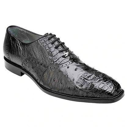 Men's Ostrich & Crocodile Oxford