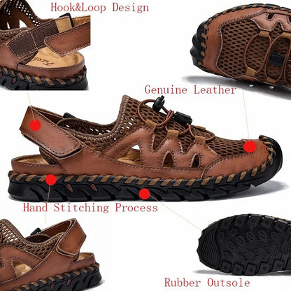 Men Stitching Breathable Mesh Casual Soft Sandals