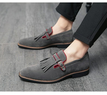 Italian Dress Shoes Men Tassel Loafers