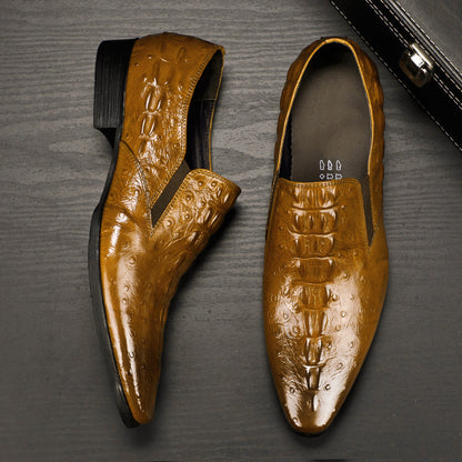 Men's Crocodile Business Formal Shoes British Casual Shoe