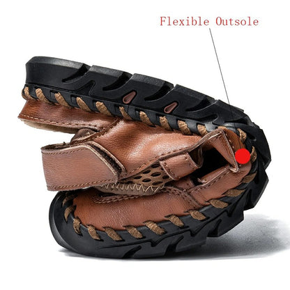 Men Stitching Breathable Mesh Casual Soft Sandals