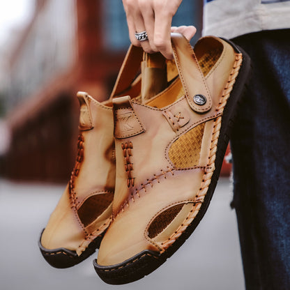Men's Summer Handmade Soft Leather Sandals