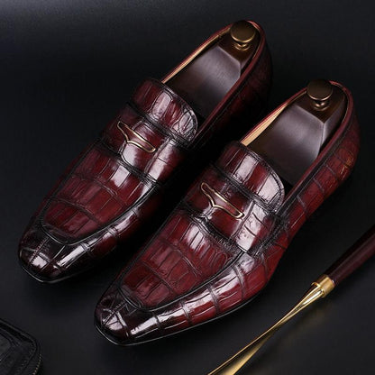 Alligator Slip-On Loafers
