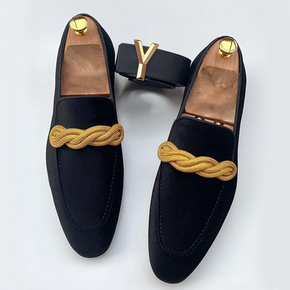 New Suede Pointed Toe Loafers