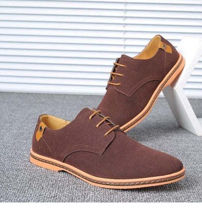 Large Suede Leather Oxford Casual Men's Shoes