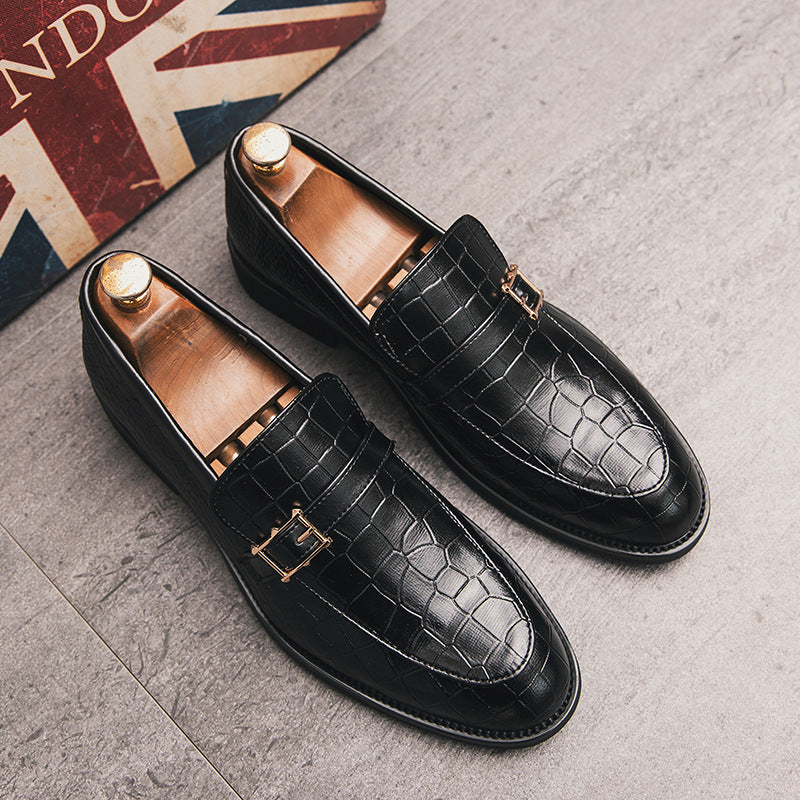 Men's Crocodile Buckle Casual Loafer