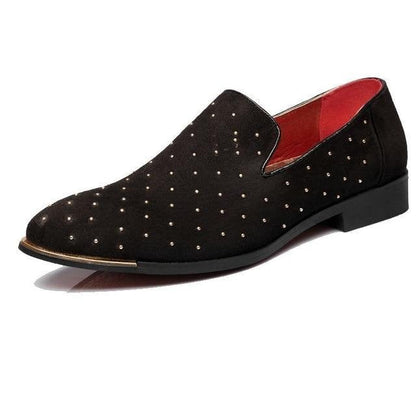 Men Casual Suede Rivet Shoes