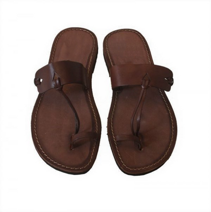 Summer Men's Retro Roman Style Leather Sandals