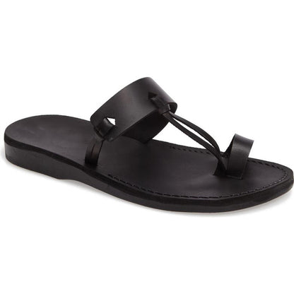 Leather Slippers Black Chappal For Men