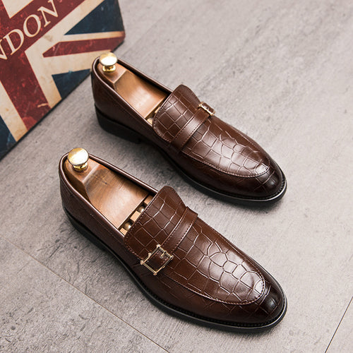 Men's Crocodile Buckle Casual Loafer