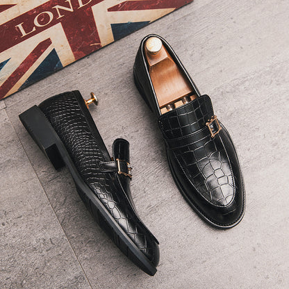 Men's Crocodile Buckle Casual Loafer