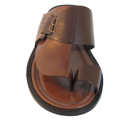 Men's Leather Casual Push Toe Sandals